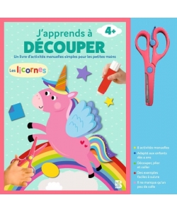 J Apprends A Decouper - Les Licornes +Ciseaux