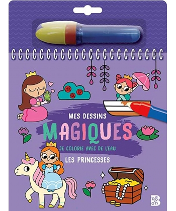 Je Colorie Avec De L Eau - Les Princesses