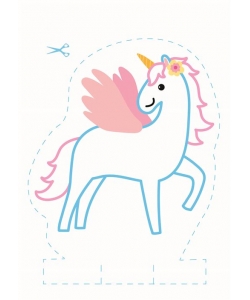 Je Colorie Et Je Decoupe - Les Licornes