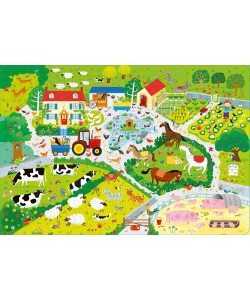 Coffret Livre Et Puzzle - A La Ferme - Des 5 Ans