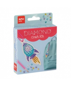 Keychain Diamond Diy Kits Rocket - Apli