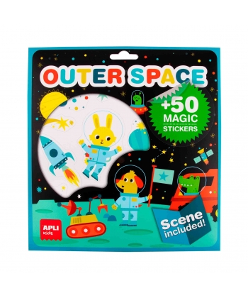 Sticker Magic Stickers Outer Space 50/Pack - Apli