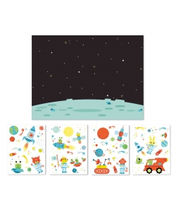 Sticker Magic Stickers Outer Space 50/Pack - Apli