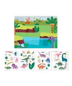 Sticker Magic Stickers Dinosaurs 50/Pack - Apli