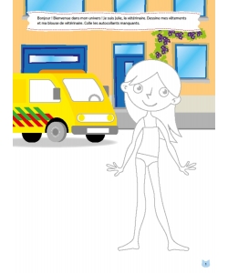 Mon Grand Reve - Veterinaire Dessiner Coller Colorier