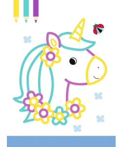 Mon Premier Bloc A Colorier - Les Licornes