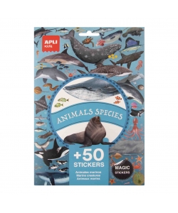 Sticker Realistic Marine Creature 50/Pack - Apli