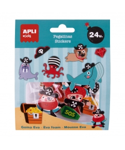 Sticker Foam Eva Pirates 24/Pack - Apli