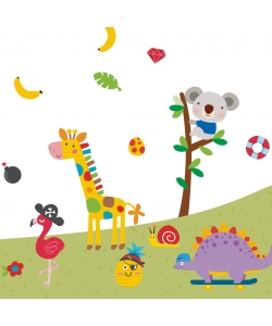 Sticker Foam Eva Animals 24/Pack - Apli