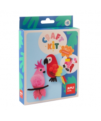 Craft Kit Felt Parrots - Apli