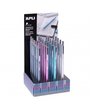 Mechanical Pencil 0.7Mm Metal With Cap And Eraser- Apli