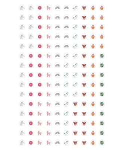 Stickers Pour Les Ongles - Les Licornes