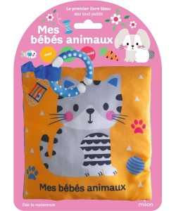 Mes Bebes Animaux (Livre Tissu +Anneau Poussette)