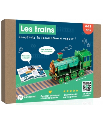 Les Trains - Kit Pandacraft 8-12 Ans