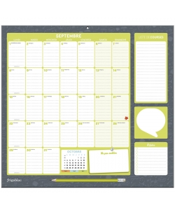 Frigobloc Mensuel 2026 - Calendrier D Organisation Familiale / Mois (De Sept. 2025 A Dec. 2026)