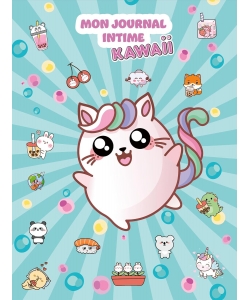 Mon Journal Intime Kawaii +Stylo Paillettes +Cadenas