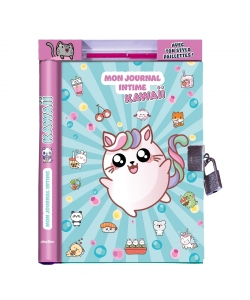 Mon Journal Intime Kawaii +Stylo Paillettes +Cadenas