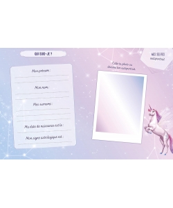 Mon Journal Intime Licornes +Stylo Paillettes +Cadenas