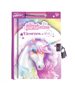 Mon Journal Intime Licornes +Stylo Paillettes +Cadenas