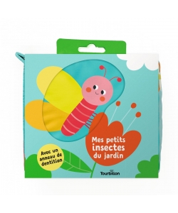 Mes Petits Insectes Du Jardin Livre Tissu Avec Anneau De Dentition