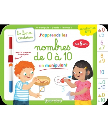 Les Livres-Ardoises - J Apprends Les Nombres De 0 A 10 En Manipulant