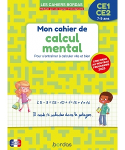 Mon Cahier De Calcul Mental Ce1-Ce2