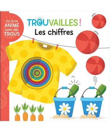 Trouvailles - Les Chiffres - Livre A Trous Des 18 Mois