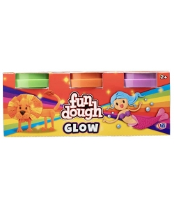 Hti Fun Dough Glitter Glow And Neon 3/Pack Assorted 1376654