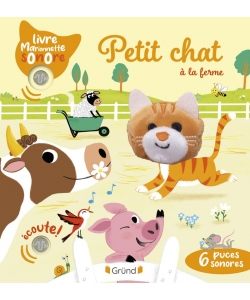 Livre Marionnette Sonore - Petit Chat A La Ferme