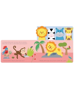 Surprise, Petit Singe ! +4 Marionnettes A Doigts