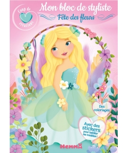 Coup De Coeur Creations - Mon Bloc De Styliste - Fete Des Fleurs - Avec Des Stickers Pour Habiller L