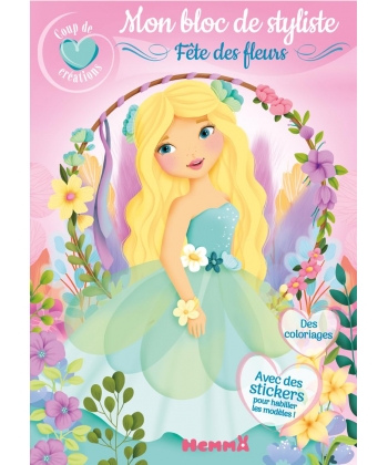Coup De Coeur Creations - Mon Bloc De Styliste - Fete Des Fleurs - Avec Des Stickers Pour Habiller L