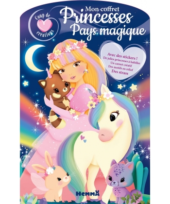 Coup De Coeur Creations - Mon Coffret Princesses - Pays Magique - Avec Des Stickers ! De Jolies Prin