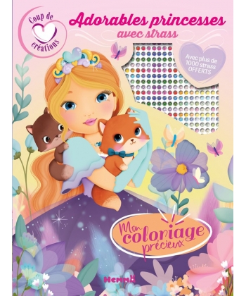 Coup De Coeur Creations - Mon Coloriage Precieux - Adorables Princesses +Strass