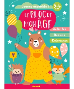 Le Bloc De Mon Age 3/4Ans - Jouons Ensemble ! (Ourson Avec Ballons)