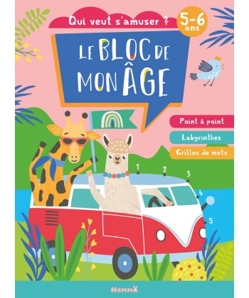 Le Bloc De Mon Age 5/6Ans - Qui Veut S Amuser (Girafe Et Lama)