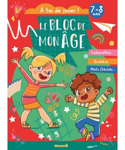 Le Bloc De Mon Age 7/8Ans - A Toi De Jouer ! (Fille Garcon Fond Rouge Et Vert)