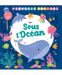 Peinture Magique - Sous L Ocean - Avec Un Pinceau Et Une Palette De Couleurs A Chaque Page !