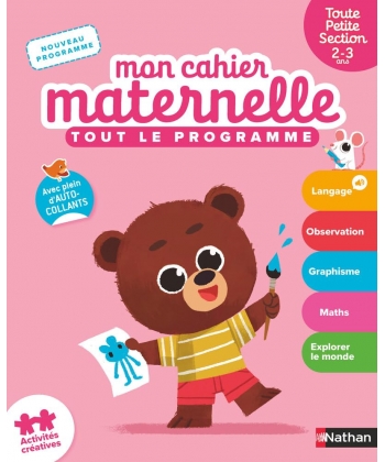 Mon Cahier Maternelle Toute Petite Section 2-3 Ans