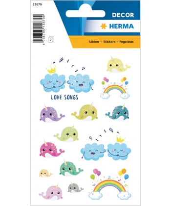 Sticker Decor Love Songs Glittery