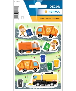 Sticker Decor Rubbish Man