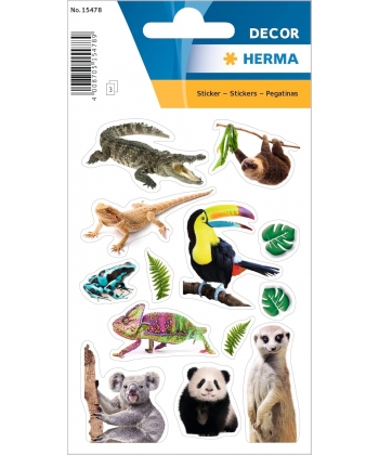 Sticker Decor Exotic Animals