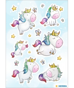 Sticker Decor Baby Unicorn Glittery
