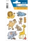 Christmas Stars 5 Spikes Silver - Sticker Herma