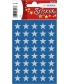 Christmas Stars 5 Spikes Silver - Sticker Herma