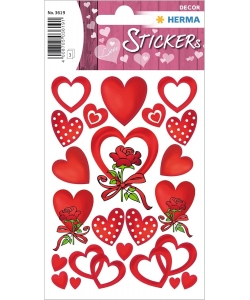 Sticker Decor Hearts And Roses