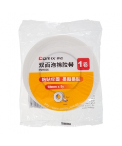 Tape Double Sided Comix 18Mmx4.5M Foam Pm1805