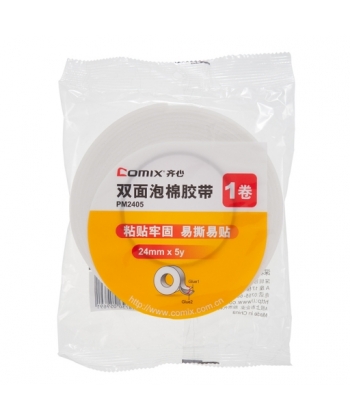 Tape Double Sided Comix 24Mmx4.5M Foam Pm2405