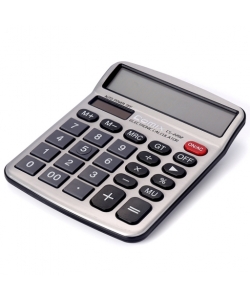 Calculator Comix 12 Digits Grey Cs-2282