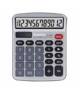 Calculator Comix 12 Digits Grey Cs-2282